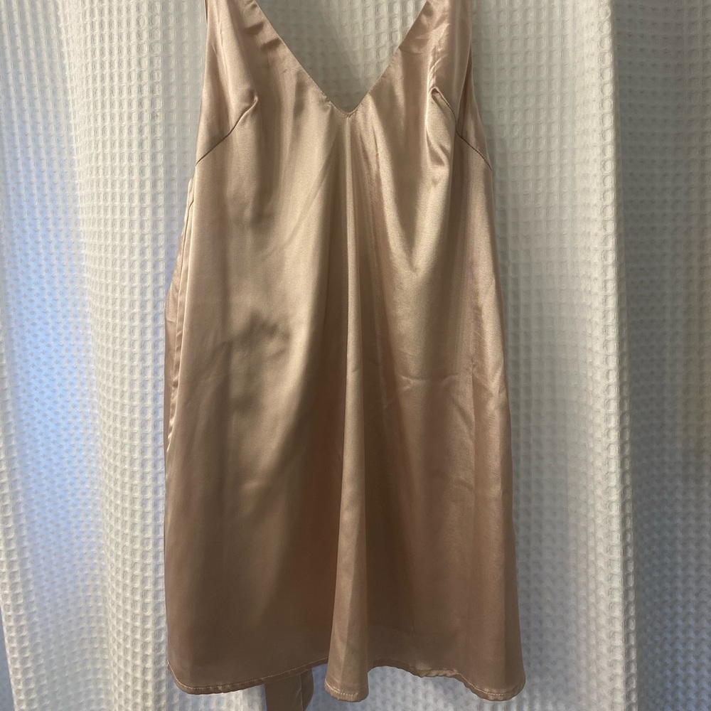 Pink Satin Dress